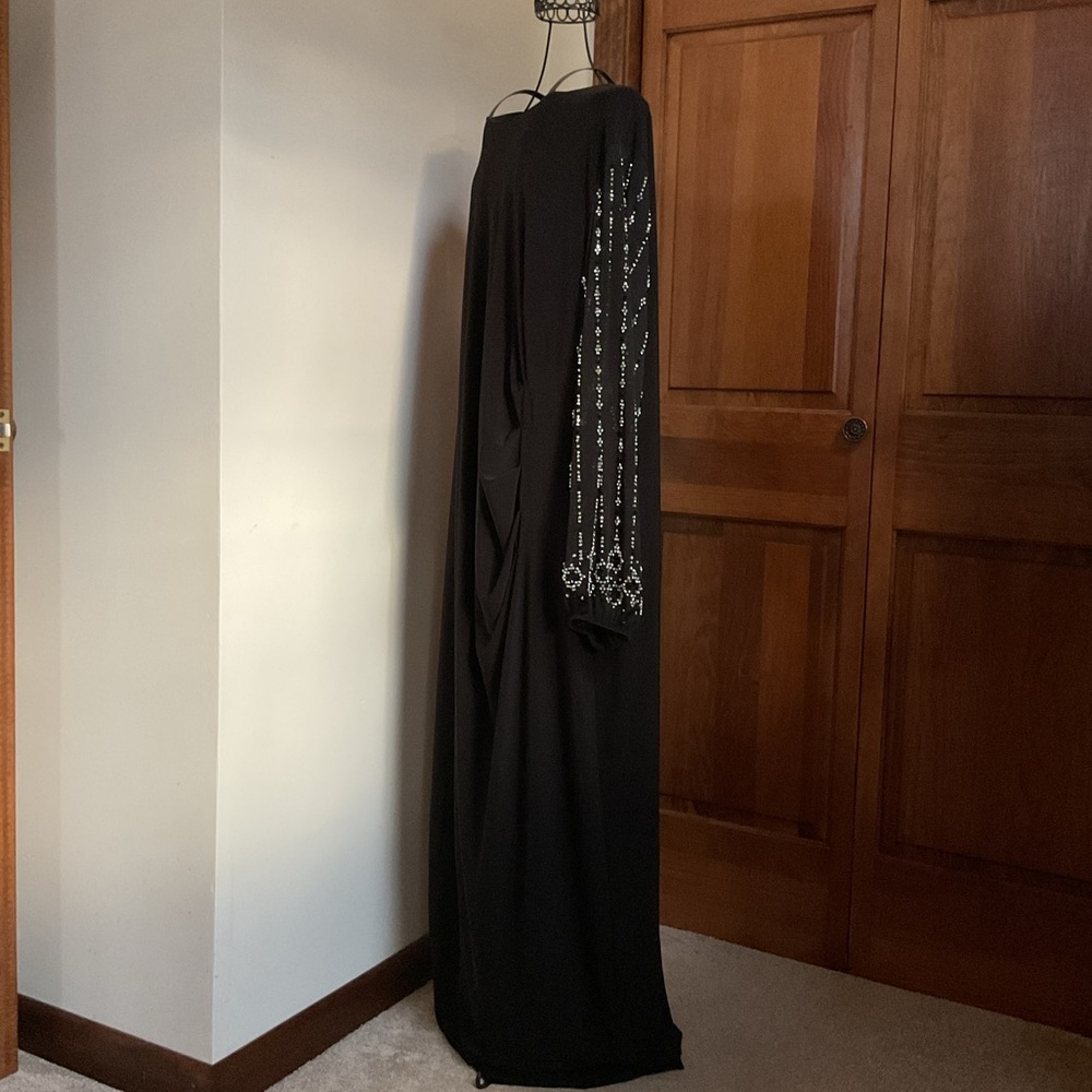 Marina Beaded Long Sleeve Maxi with Beaded Sleeves - Picture 4 of 7